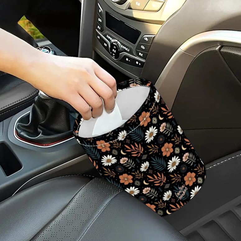 Miniatura 7 de Papelera portátil reutilizable impermeable para automóvil, organizador de vehículos multiusos, esenciales para viajes por carretera (abeja)