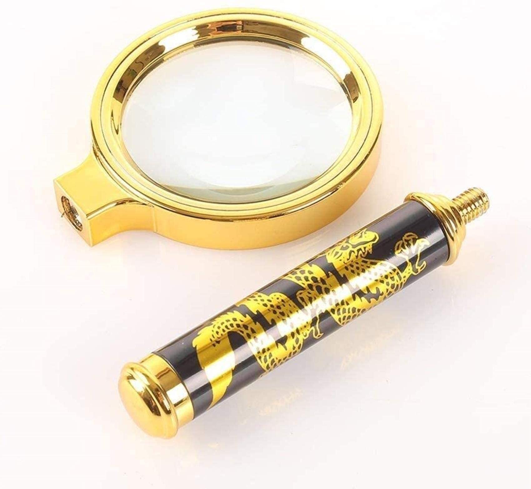Lupen,80Mm Handheld Magnifyiglass Mit Holzgriff 10,Maximalgröße Lightireadimanipfier