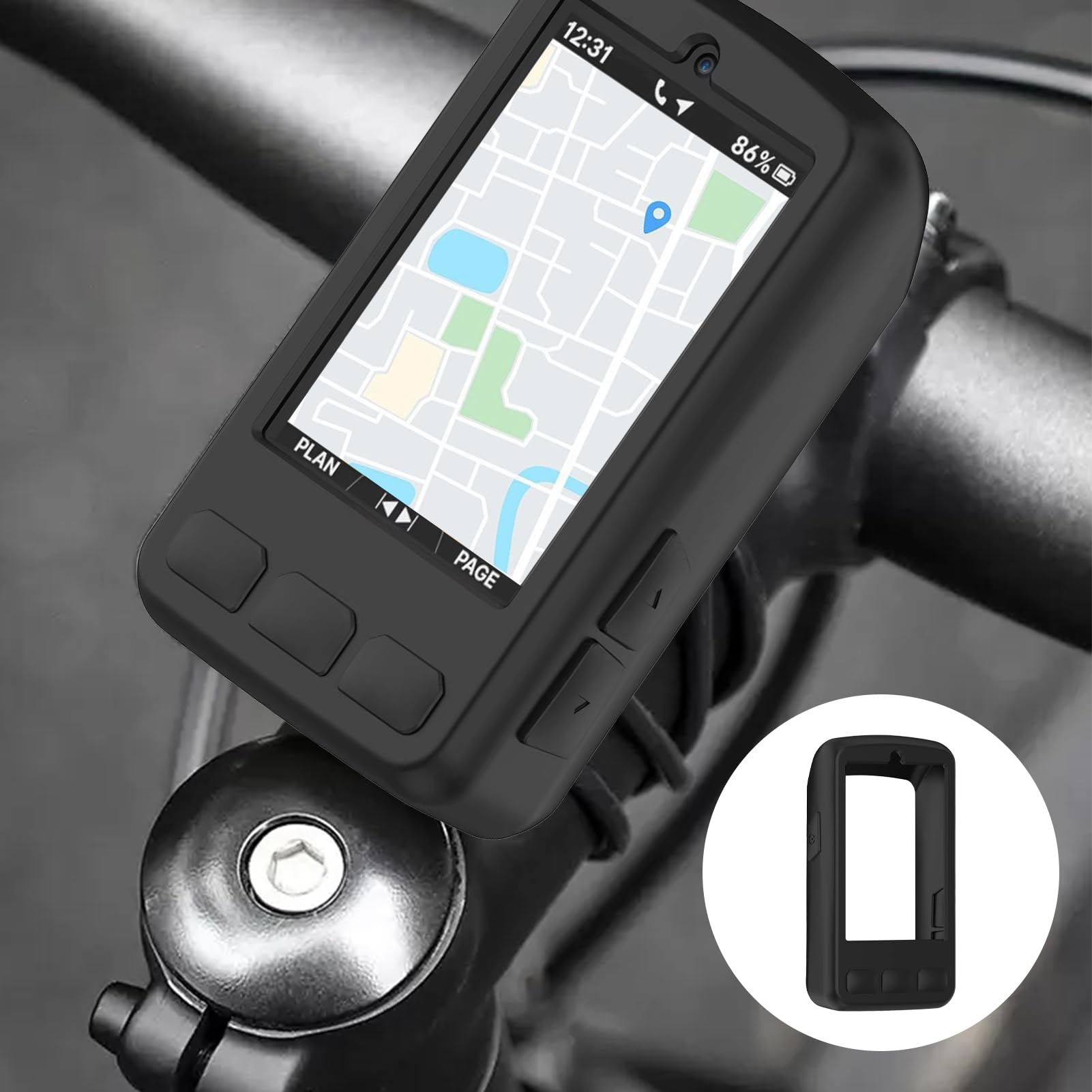 ELEMNT ROAM Custodia, Silicone Custodia Compatibile con Wahoo ELEMNT ROAM 3/ROAM V3 Cover per Computer Da Bicicletta GPS Protettiva per Wahoo ROAM3 Antiurto Resistente ai Graffi