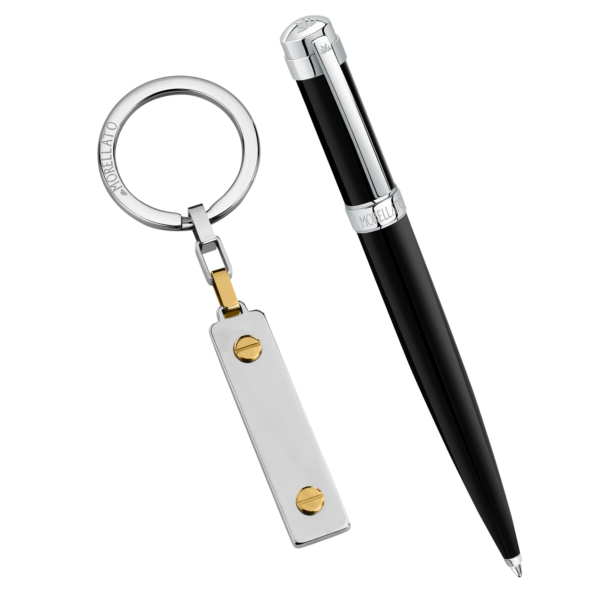 MORELLATO Portachiavi Penna Uomo in Acciaio, Special Pack, Collezione Classic, Idea Regalo - SU3082