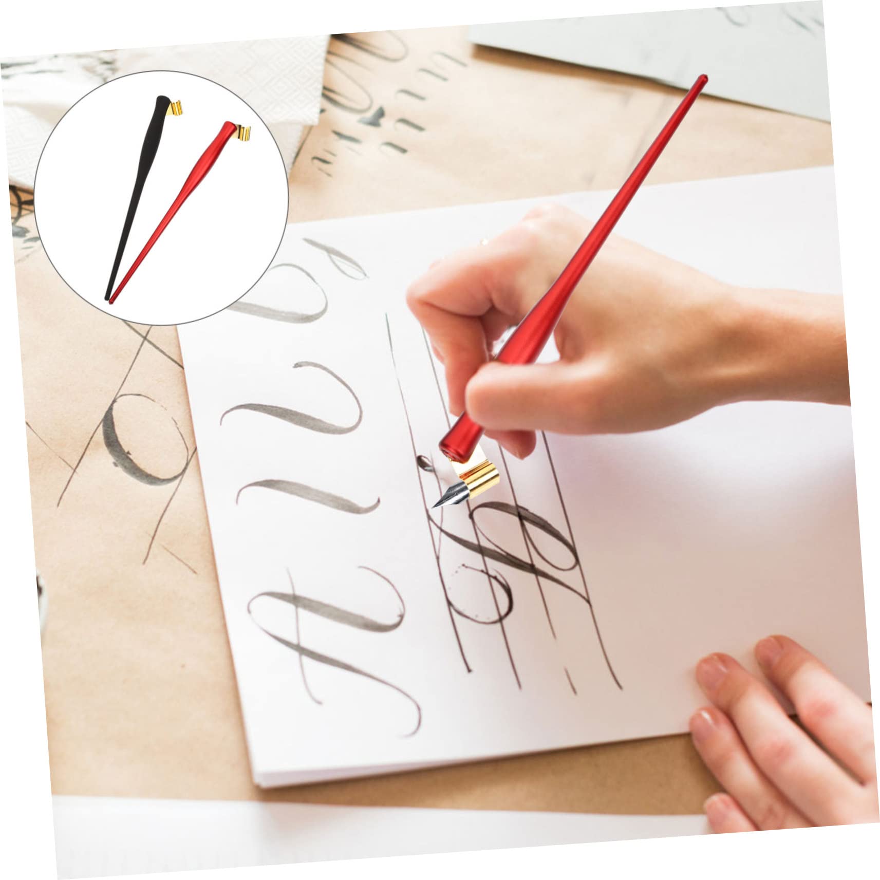 Lurrose 10stücke Oblique Kalligraphie Stift Im Vintage-stil Für Calligraphy Zeichnen Und Notizen Mit Exzellenter Und Stabilität Für Kreative Designs