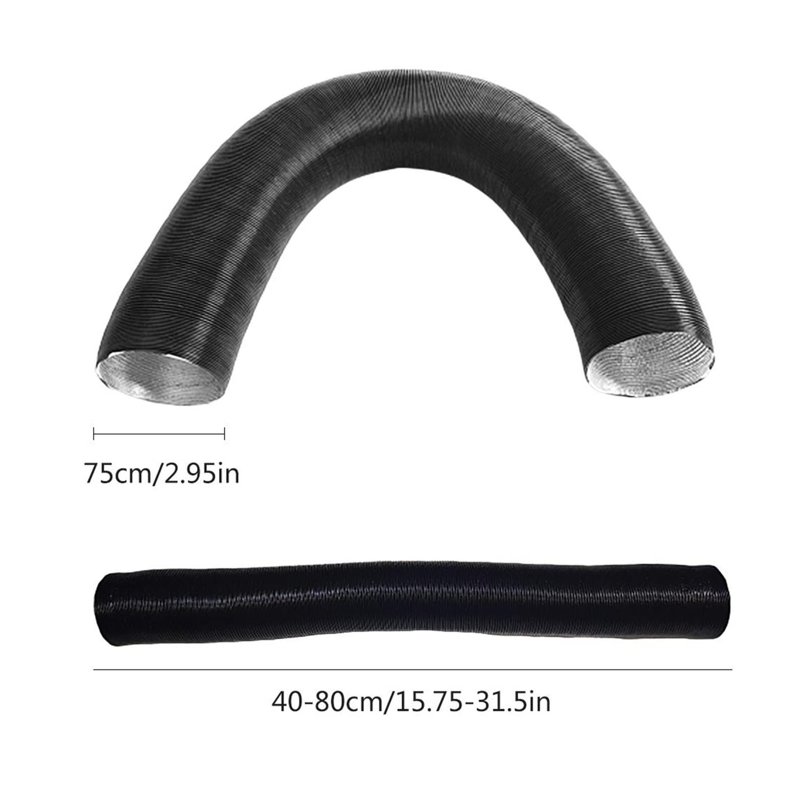 Raccord Tuyau Chauffage Air Connecteur De Menuiserie Pour Chauffage De Stationnement - Tube Adaptateur 60 à 75 Mm, Pour Webasto, Eberspaecher Tuyau D'échappement Pour Climatiseur