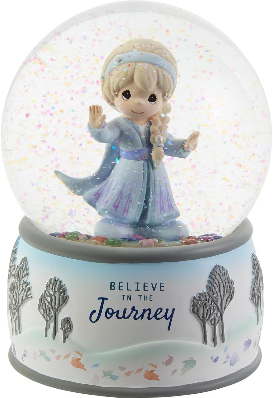 203162 Disney Frozen 2 Believe in The Journey Elsa Resin/Glass Musical Snow Globe