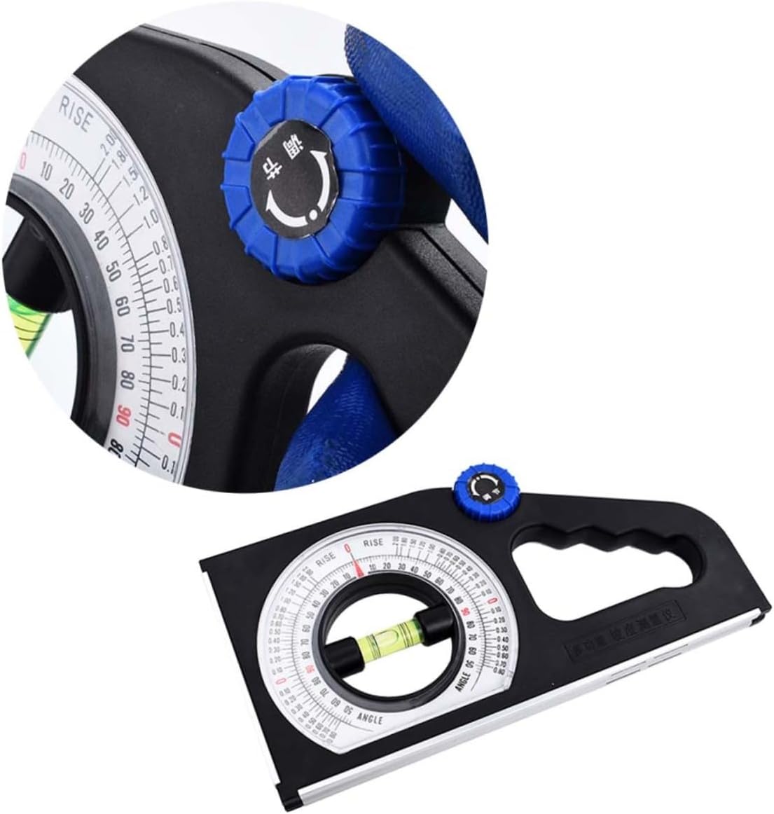 Angoily 2pcs Slope Gauge Multifunctional Inclinometer for Accurate Slope Measurement for Civil Engineering and Interior Decoration User-friendly Design Dial and Comfortable Grip