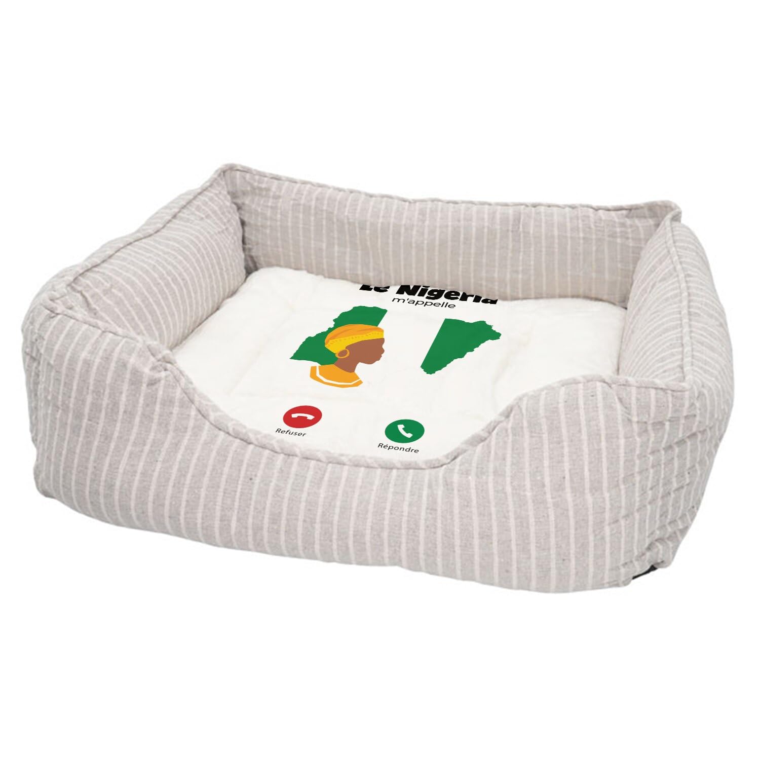 Lit pour chat et chien déhoussable avec base antidérapante stable