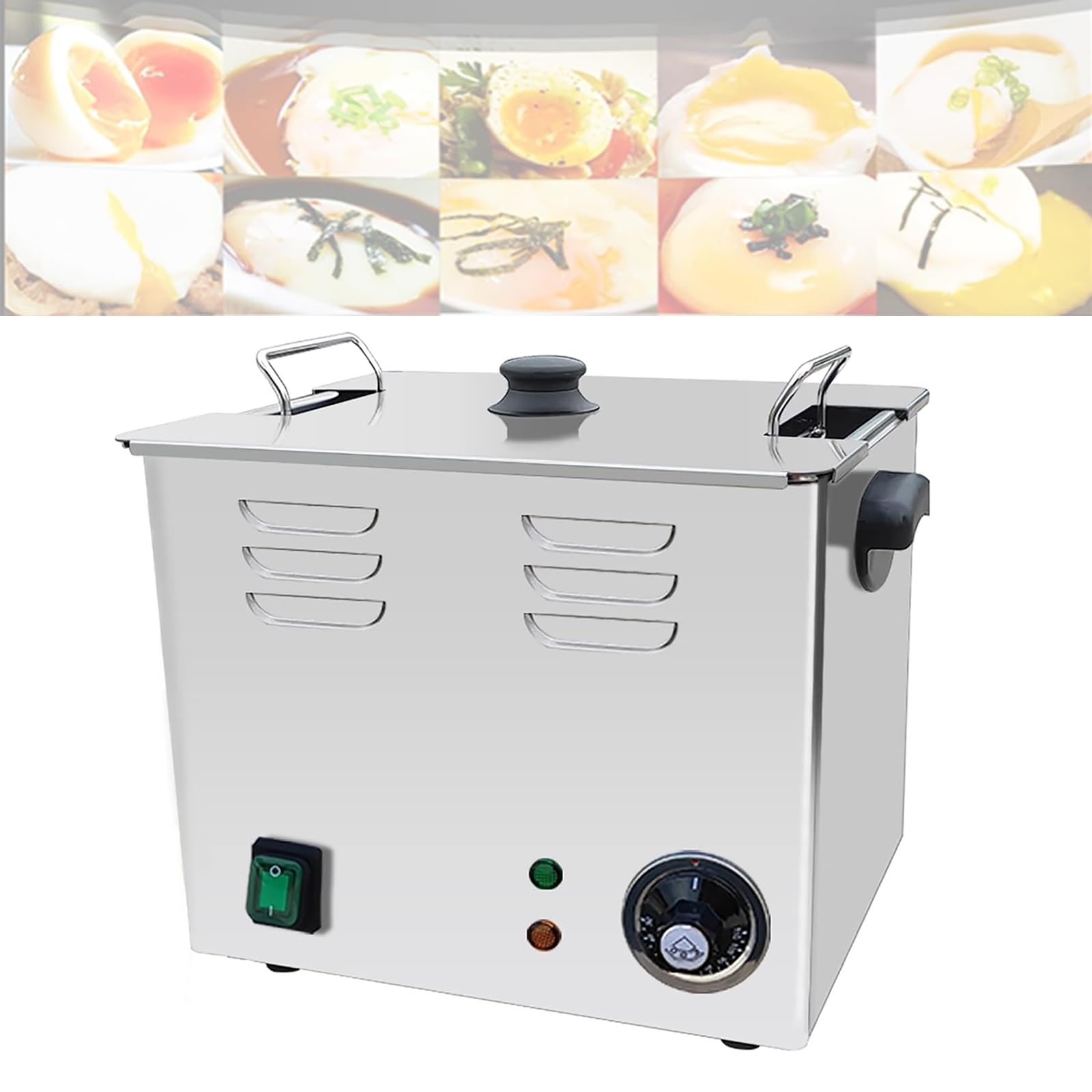 KJZQXYX Commercial Egg Cooker, Fully Automatic Large Capacity Egg Boiler, Steaming and Boiling Dual Function, for Onsen Eggs and Tea Eggs