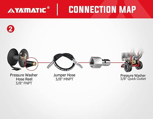 Miniatura 3 de YAMATIC Adaptador de lavadora a presión, kit de conexión rápida de 38 pulgadas, enchufe hembra de 38 pulgadas a NPT hembra de 38 pulgadas, enchufe