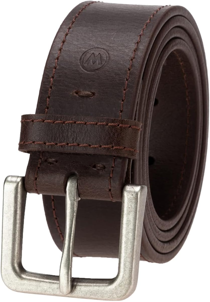 Cinturón casual de cuero para hombre Wrangler para jeans, caquis y pantalones de vestir | Estilo versátil para el día a día para el trabajo, la oficina, trajes de fin de semana, ropa informal de negocios y ocasiones especiales.