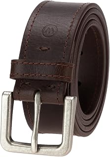 Wrangler Men's Country Casual Leather Belt - Durable 1.5" Buffalo Leather, Everyday Versatility for Jeans & Khakis, Sizes 32-44