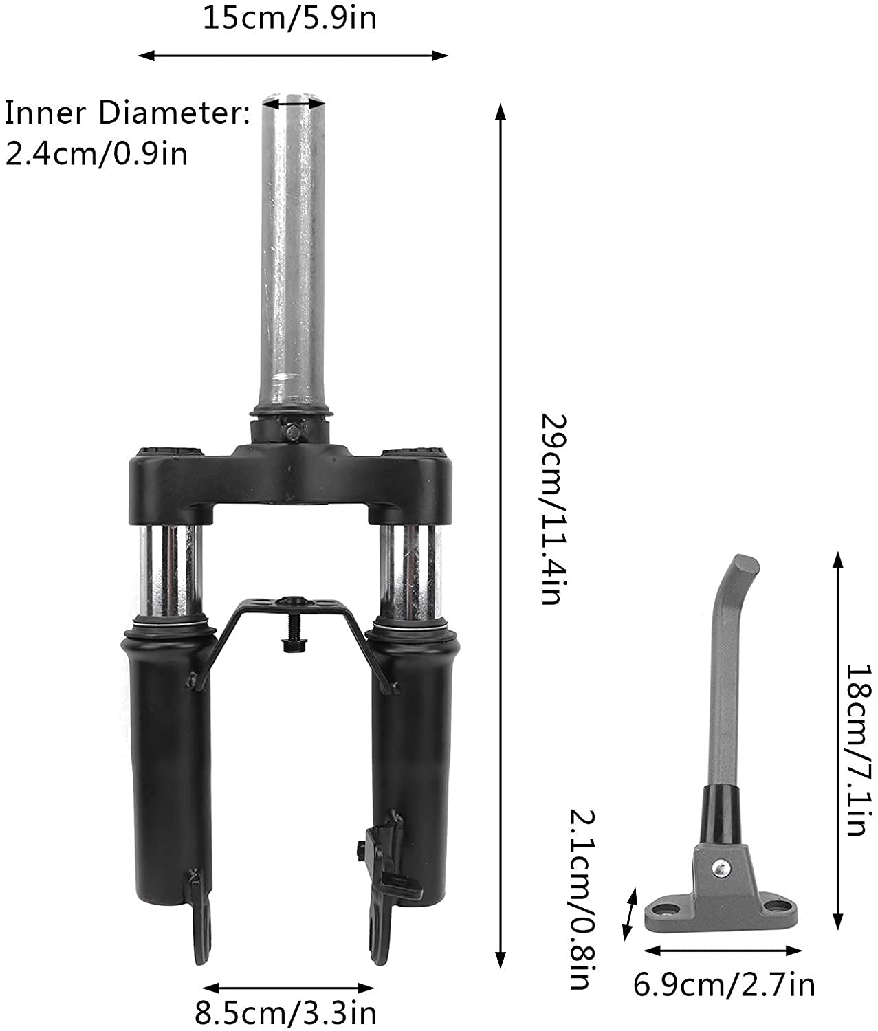 Set di ammortizzatori e parafanghi per Forcella di Sospensione Anteriore di Monopattino Elettrico Max G30