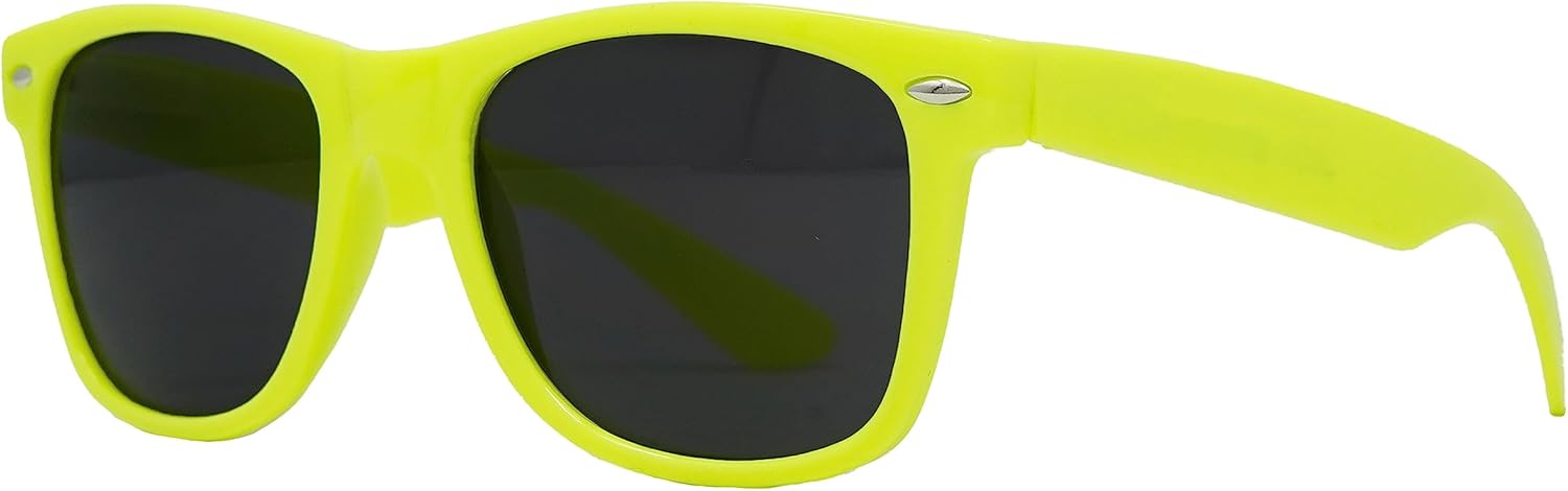 Funky Junque Polarized Retro Sunglasses - UV Protection Classic Unisex Shades - Bachelorette Party, Solid Colors, Value Packs