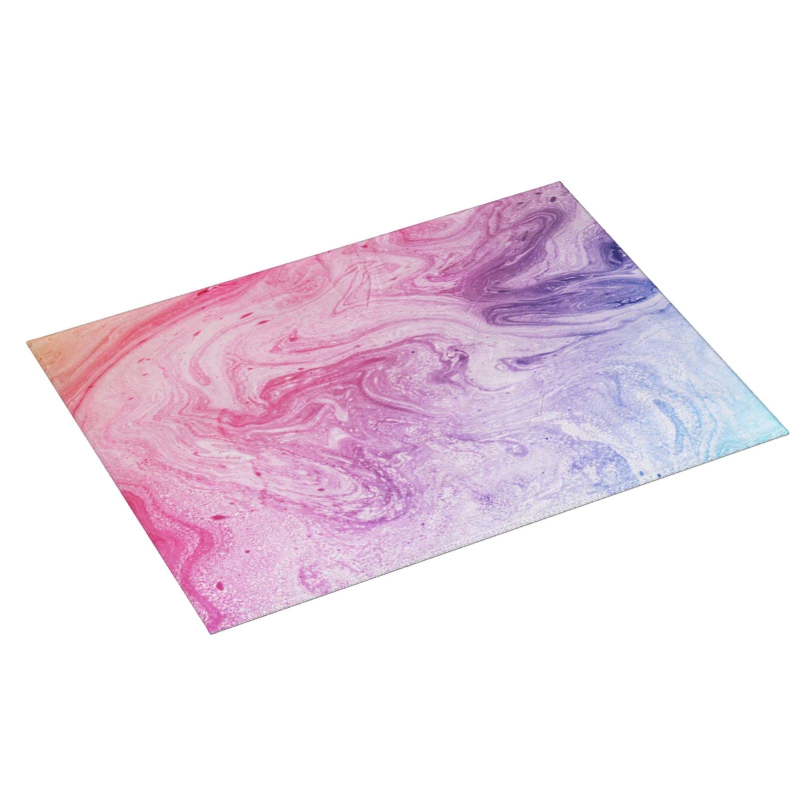 Abtropfmatte Roségold Schwarz Marmor 45,7x61 Cm - Saugfähig, Wendbar, Maschinenwaschbar Für Küchenarbeitsplatte