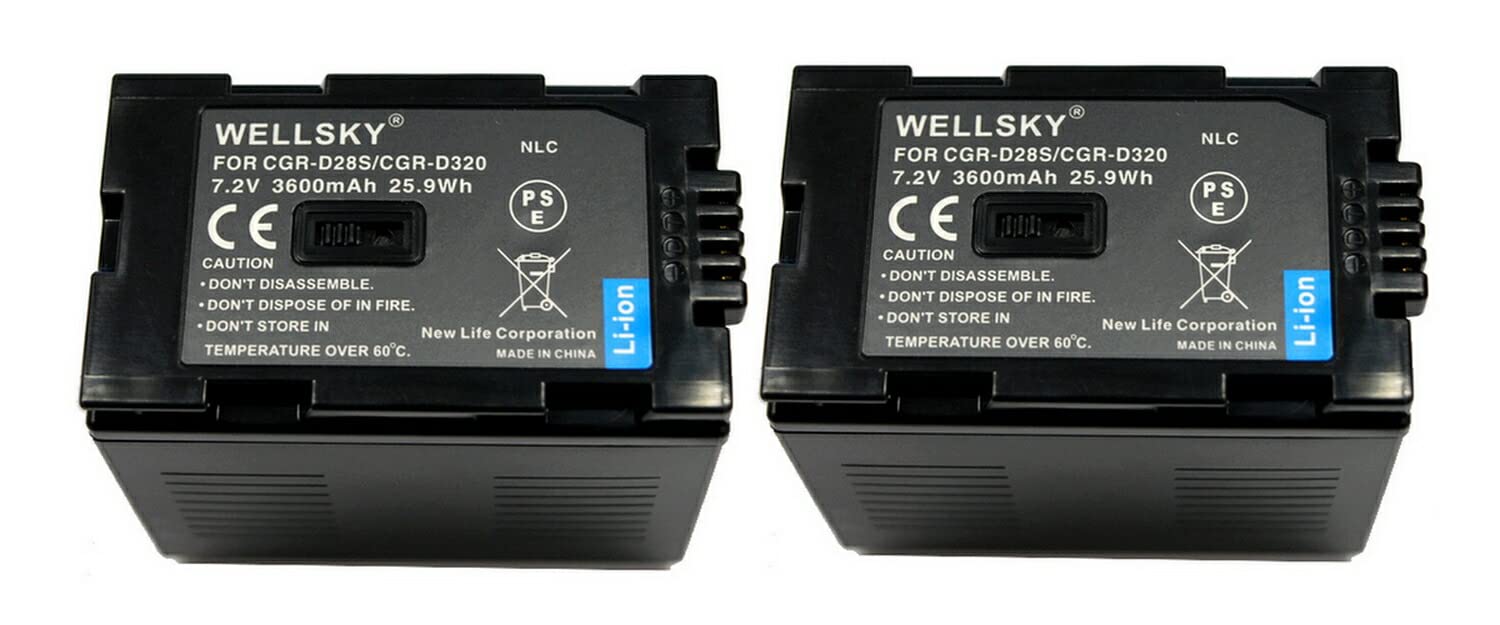 Panasonic VW-VBD55 純正バッテリー 5400mAh 2個セット 程度普通#5