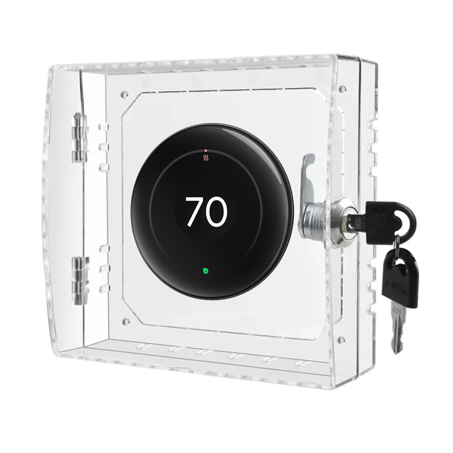 Thermostat Lock Box Cover with Key – Secure Lock Box Guard for Google Nest Learning Thermostat (4th Gen), Nest Thermostat 2020 and E, Nest Learning Thermostat 1st/2nd/3rd