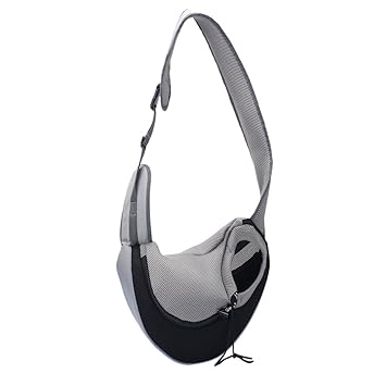 arythe Pet Dog Cat Sling Carrier Travel Tote Shoulder Bag Backpack Holder Black L