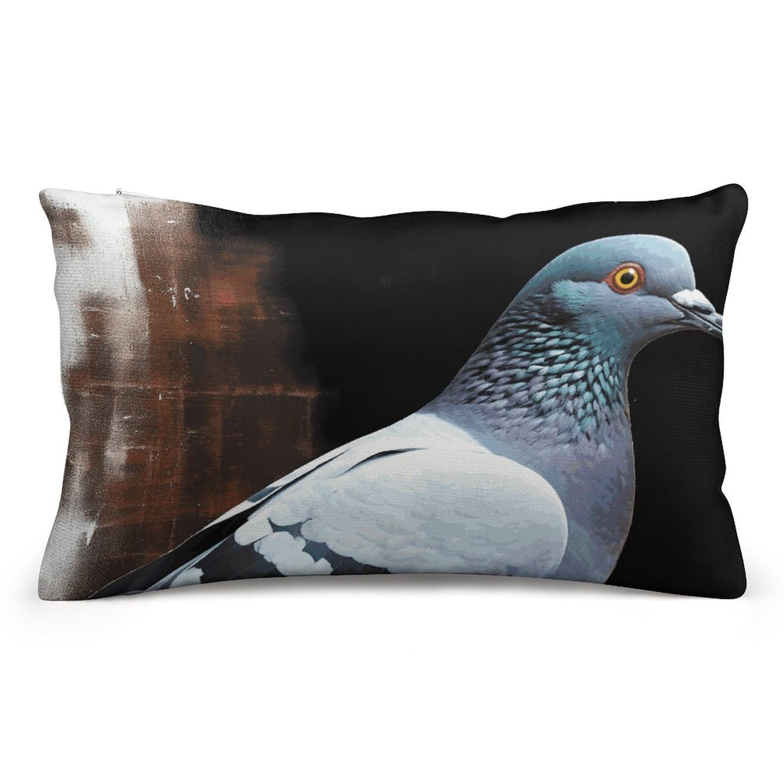 FodPand Decorative Throw Pillow Covers 8x12 Short Plush Pigeon Body Pillowcase Cushion Cases with Invisible Zipper Rectangle Lumbar Pillow Shells for Sofa Couch Chair Bed Home Decor