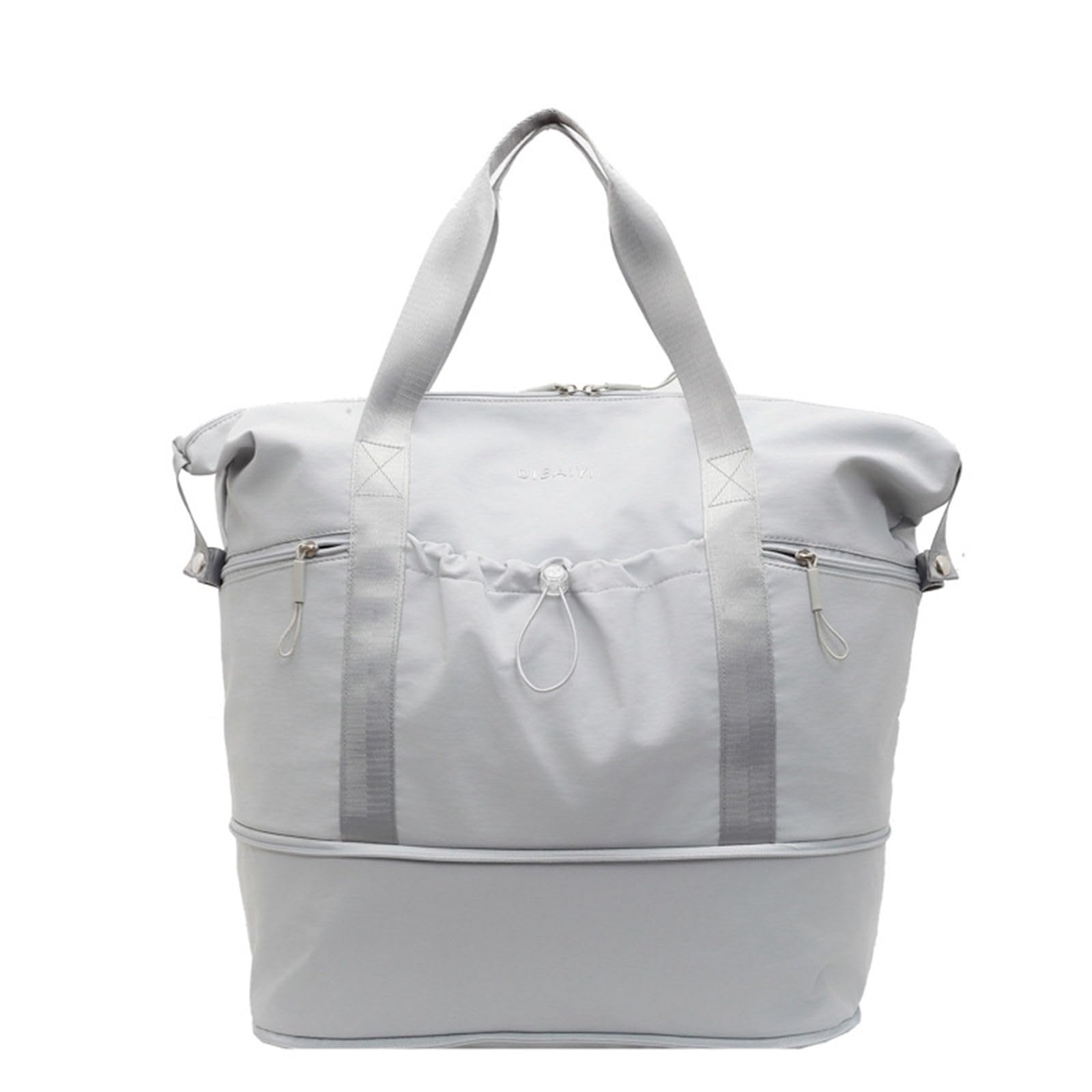 Praktischer Turnbeutel mit separaten Taschen für nasse und trockene Taschen, erweiterbare Reisetasche, Schultertasche, Handtasche für Fitness, Pendeln, funktionale Reisetasche