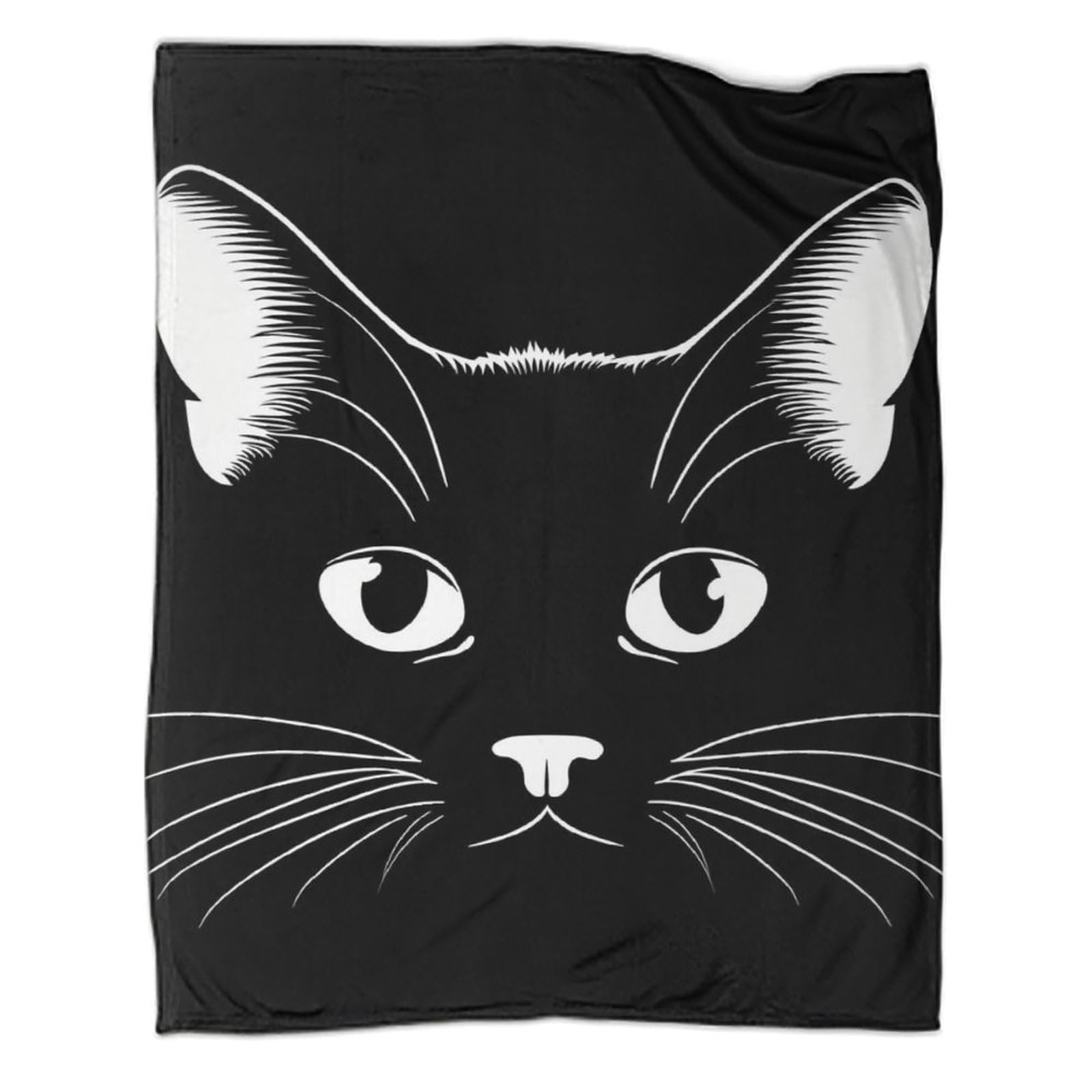 Couverture motif chat de luxe et plaid chaud pour lit d'adulte