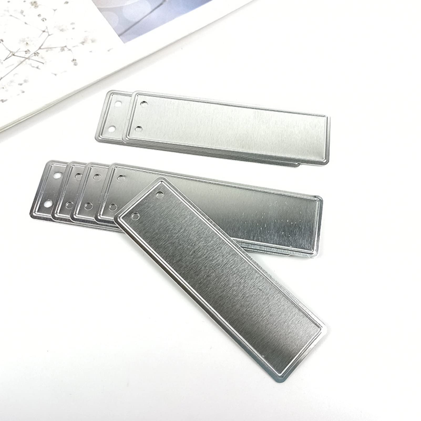 TOYANDONA 20 Stück Aluminium Pflanzenetiketten - Wiederverwendbare Gartenschilder