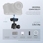 NEEWER Trépied téléphonique pour téléphone portable & Caméra avec télécommande, 62.9" Support de trapod Vlog avec support de téléphone, trépied caméra portable compatible avec Canon Sony DLSR GoPro, TS05