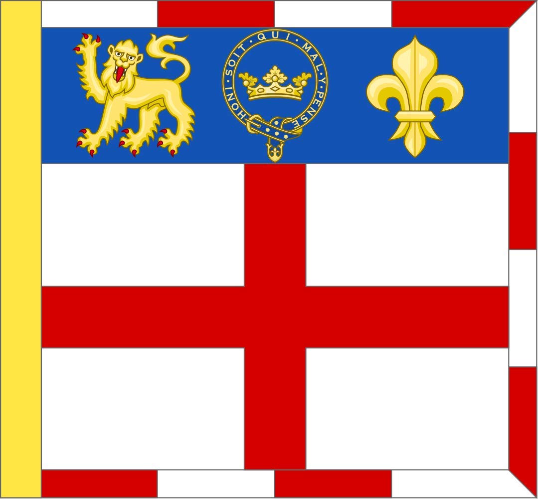 Drapeau Garter Principal King of Arms de 1.35m2 pour heraldique et ceremonies