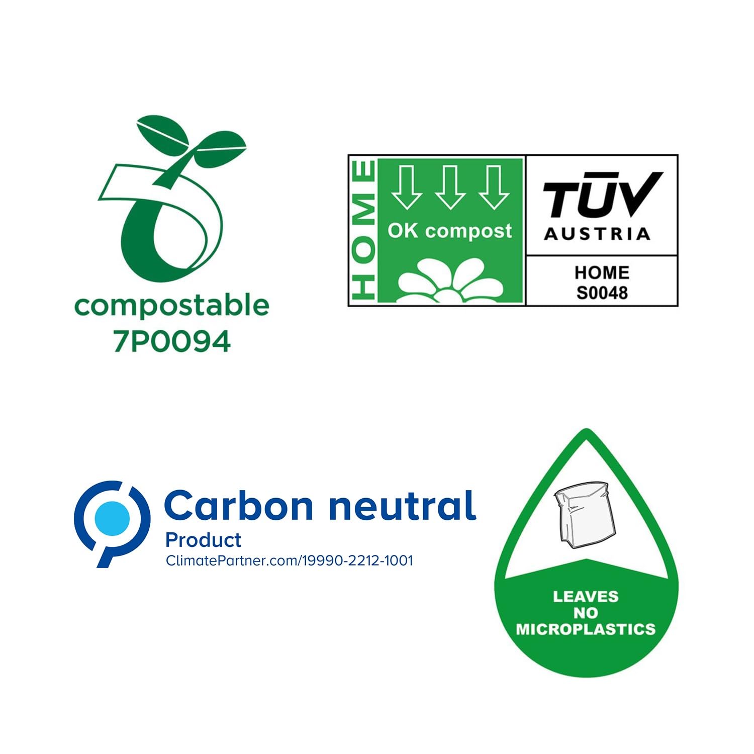 bioMat Sacchi per la Spazzatura 240l Compostabili, 100 Sacchi per Bidone dell’ Umido, Bidone per Rifiuti Residui, Qualità Premium, Neutrali dal Punto di Vista Climatico, Made in Germany