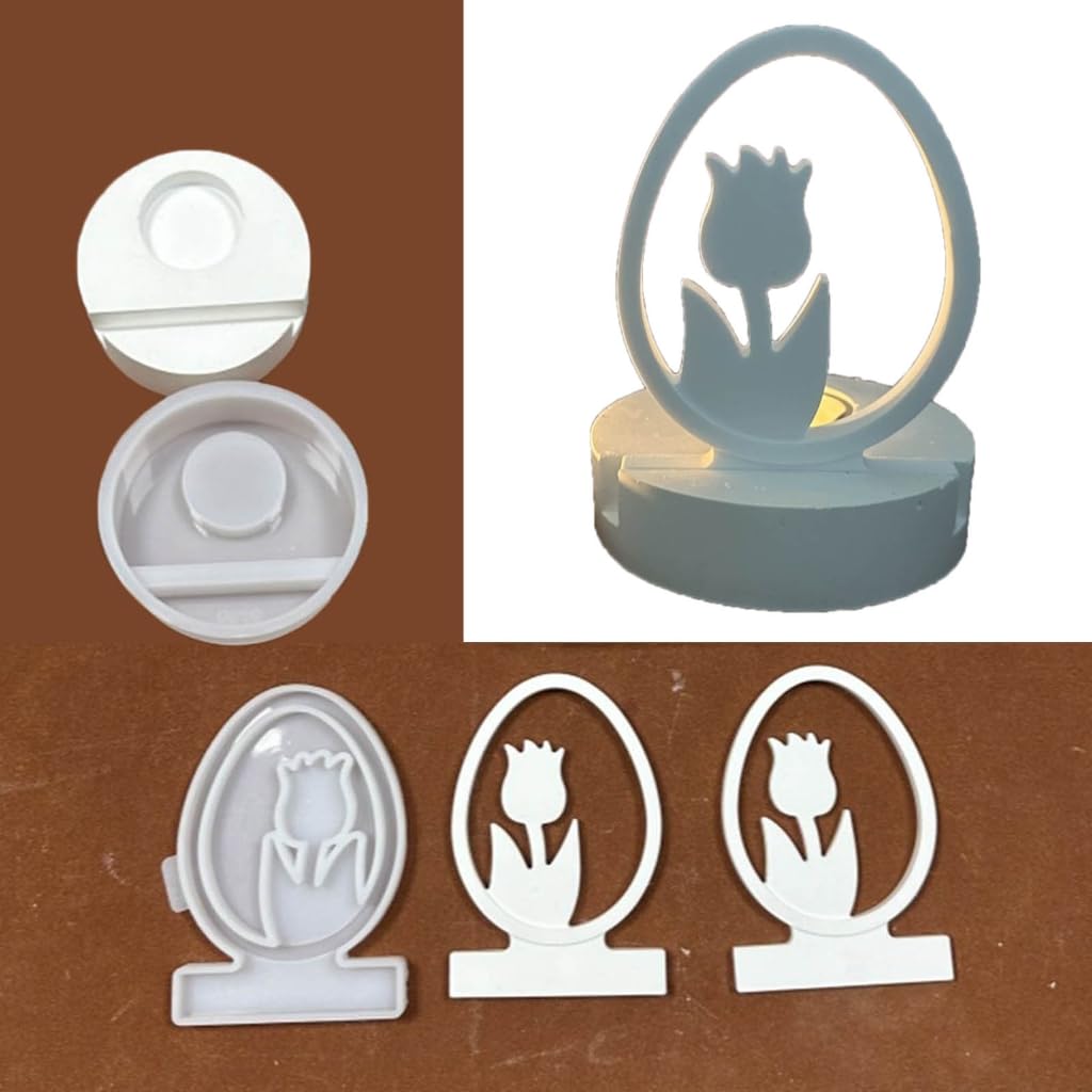 Portacandele in silicone per candele, stampi in ghisa, decorazione da tavolo, per uccelli d'amore