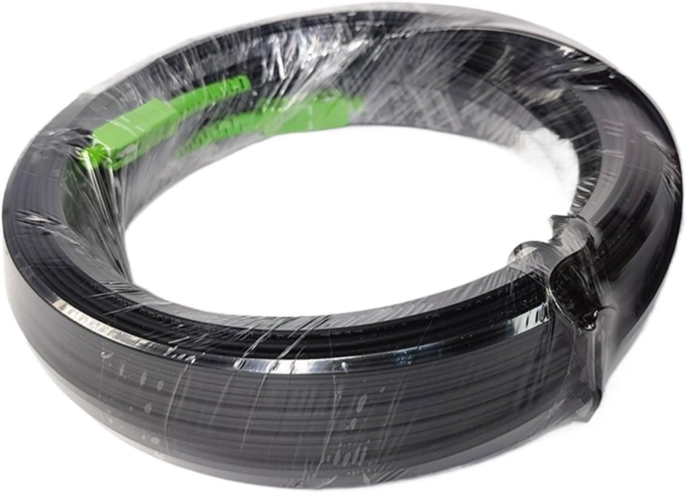 Single Mode Simplex Outdoor FTTH Drop Cable Fiber Optic Extension Cable 50M/60M/70M SC-SCCommunication Optical Fiber(70M SCap To SCap)