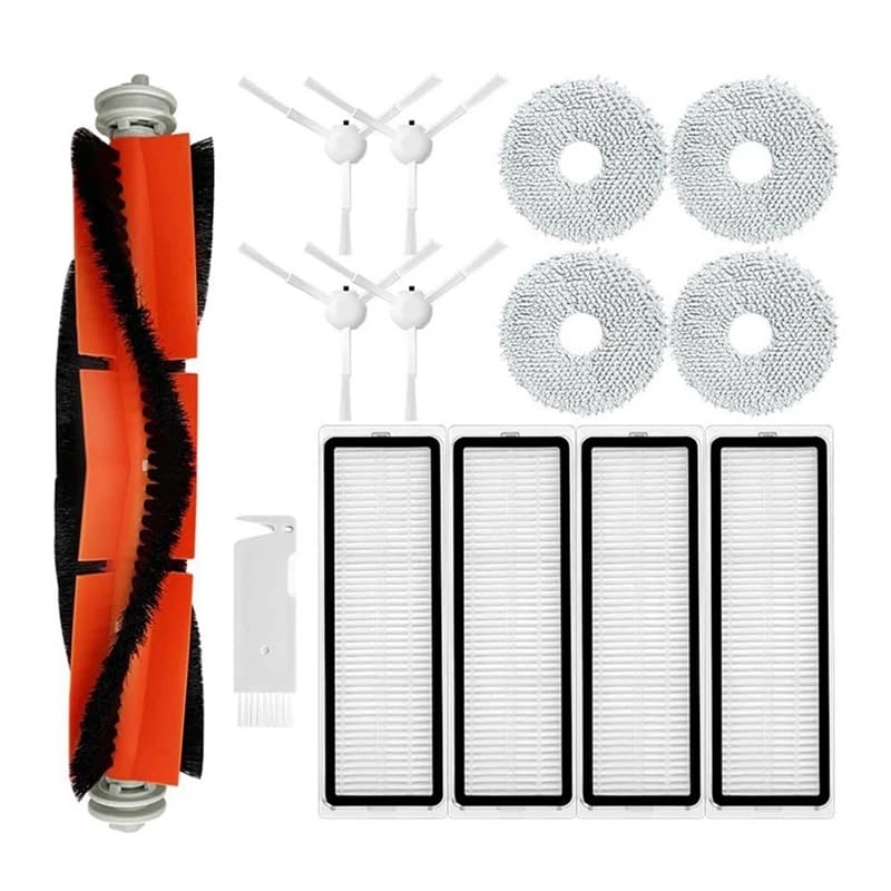 14PCS parts Compatible with Xiaomi S10+ / S10 Plus Robot Vacuum Replacement Main Side Brush Hepa Filter Mop Rag Cloth accessory