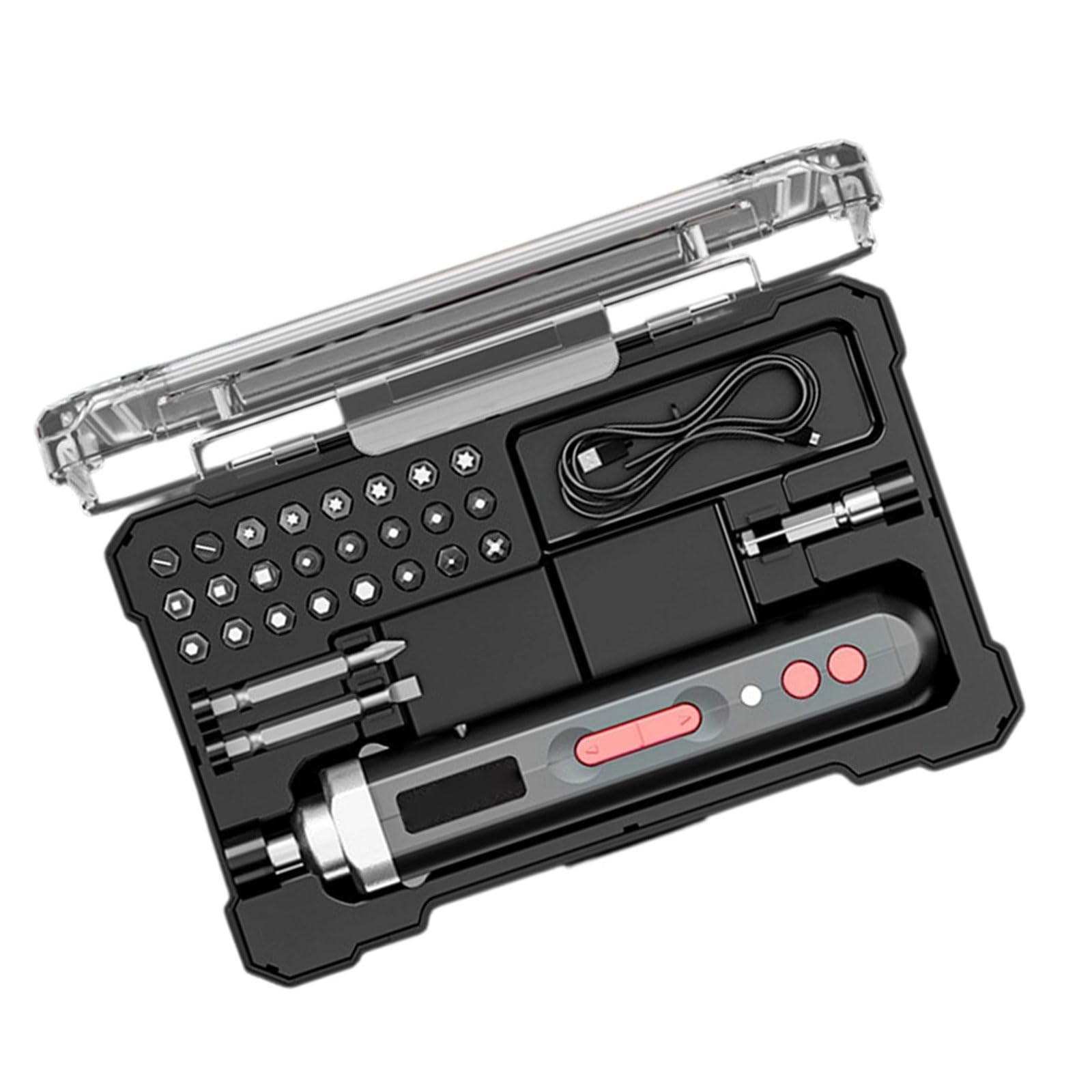 Cacciavite a batteria ricaricabile Impugnatura ergonomica Coppia elevata Impostazione Accessori multipli per assemblaggio di mobili Cacciavite elettrico Cordless