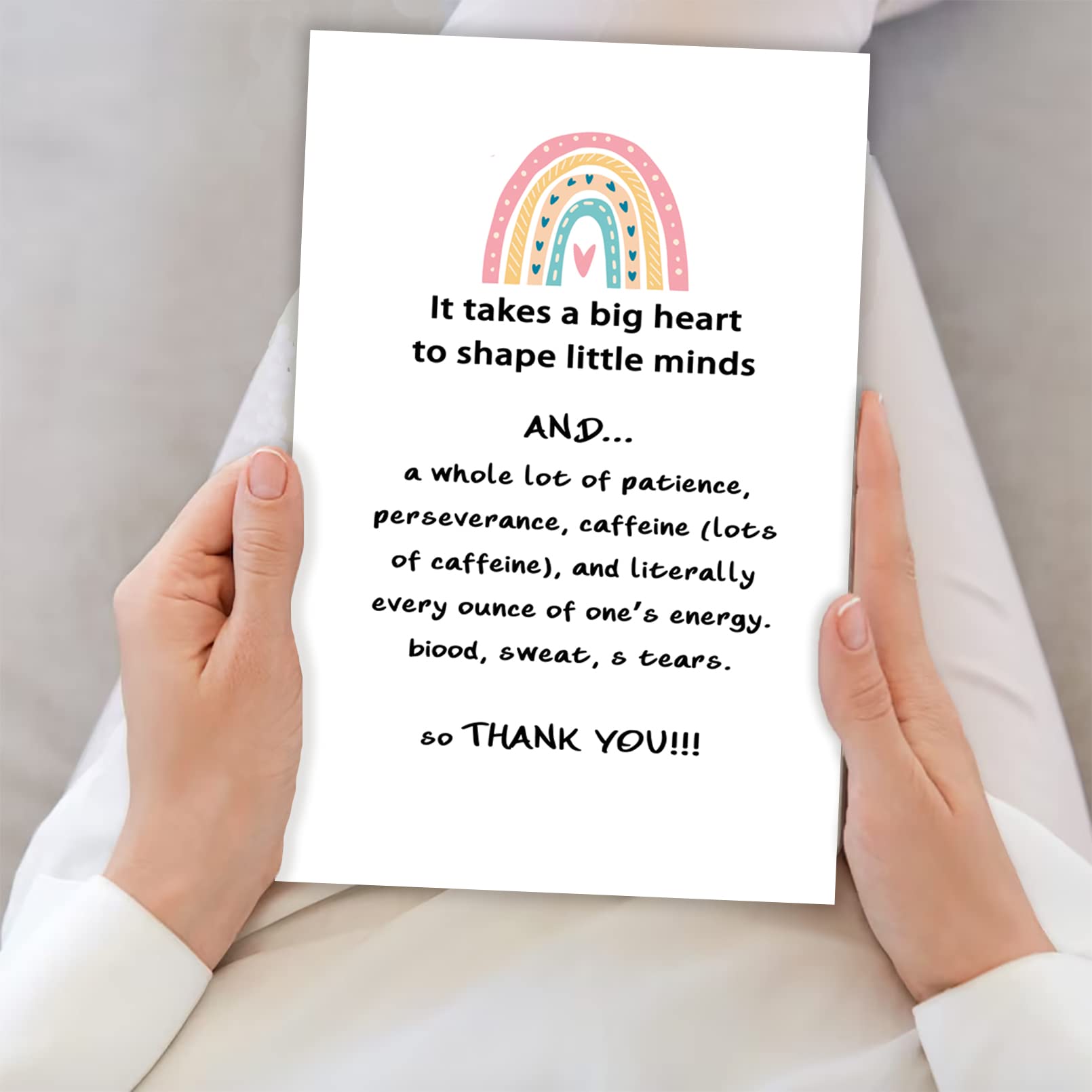 Frases De Agradecimiento Por Regalo Tarjeta Agradecimiento Profesores - ,  Diseño Elegante, 6x6 Pulgadas Regalo Significativo, image size:1610x1610