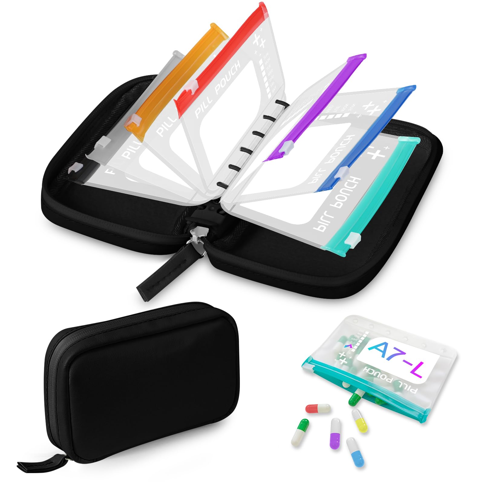 Amazon.co.jp: Timueetech A7 防水ピルオーガナイザー Lサイズ