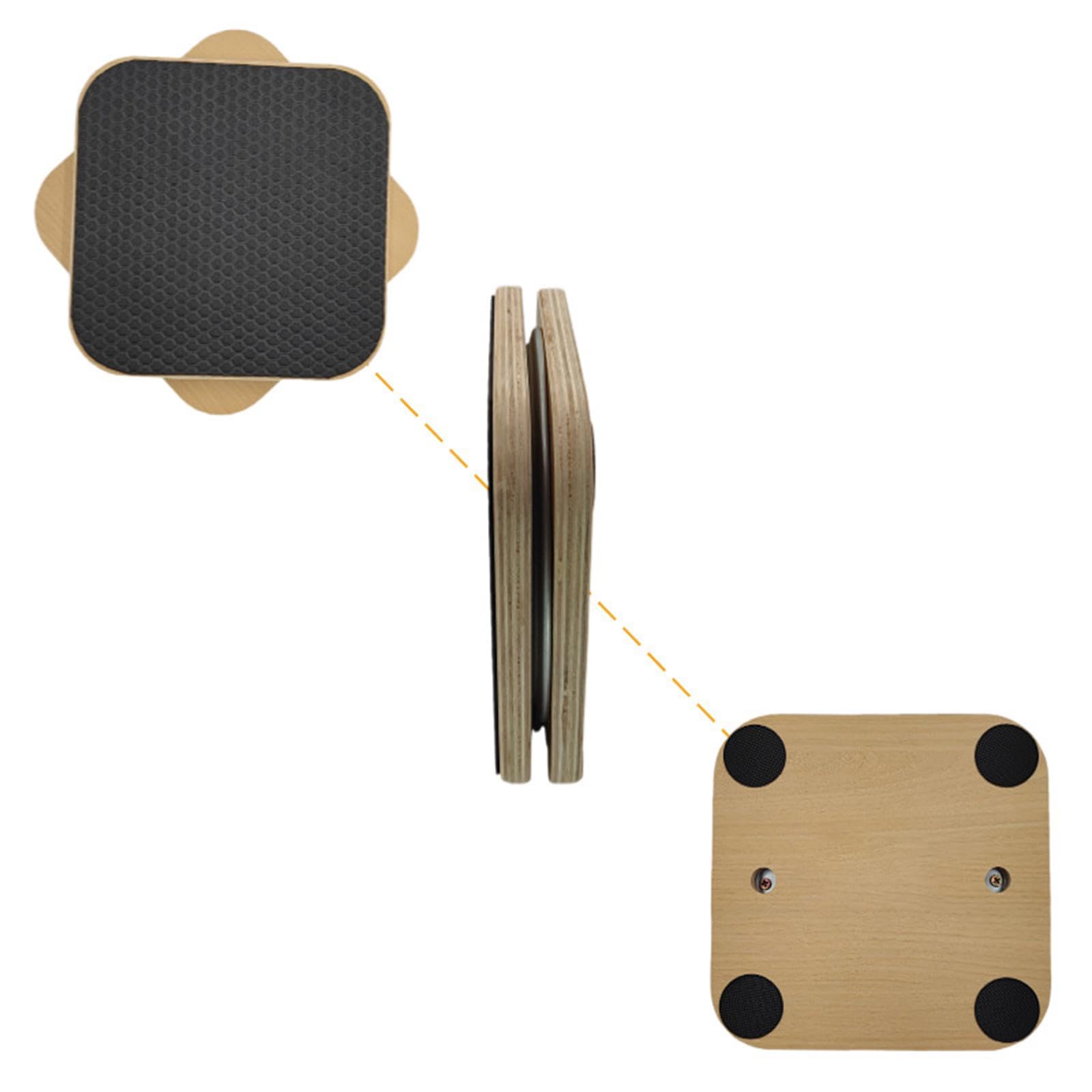Tavola Equilibrio Twist Legno Gym | materiale legno massello, antiscivolo, uso palestra e casa, portatile