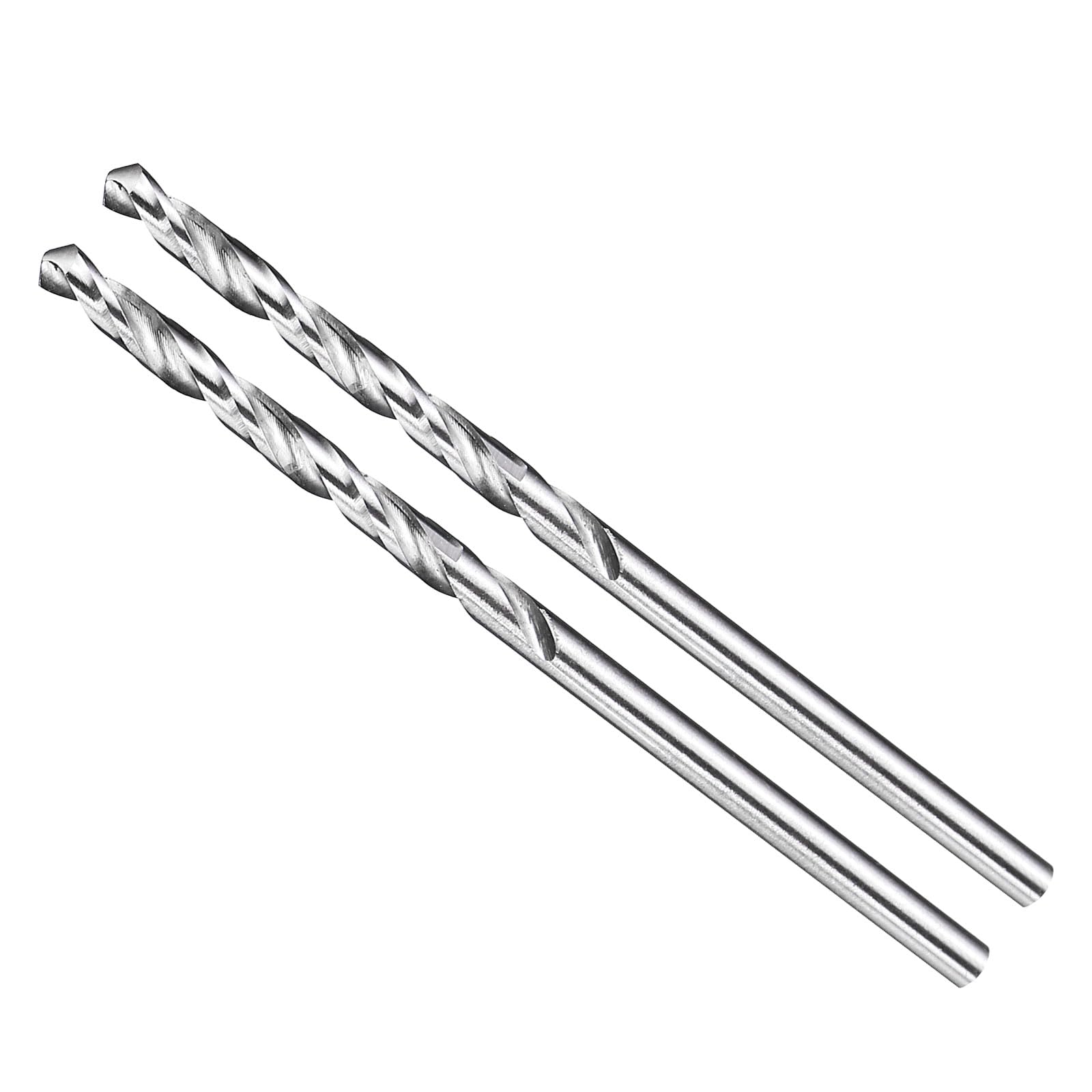 METALLIXITY Drill Bit (2mm) 2Pcs, 4241 High-Speed Steel Straight Shank Uncoated (Bright) 118° for Wood Plastic Iron Copper Aluminum Low Soft Metal — image 1