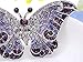 Alilang Empress Monarch Winged Butterfly Crystal Rhinestone Brooch Pin