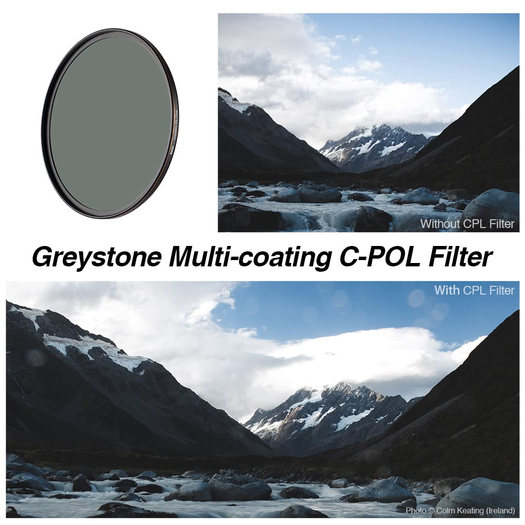 Haida Filtre Polarisant pour Objectif 82mm Ultra Mince Filtre CPL