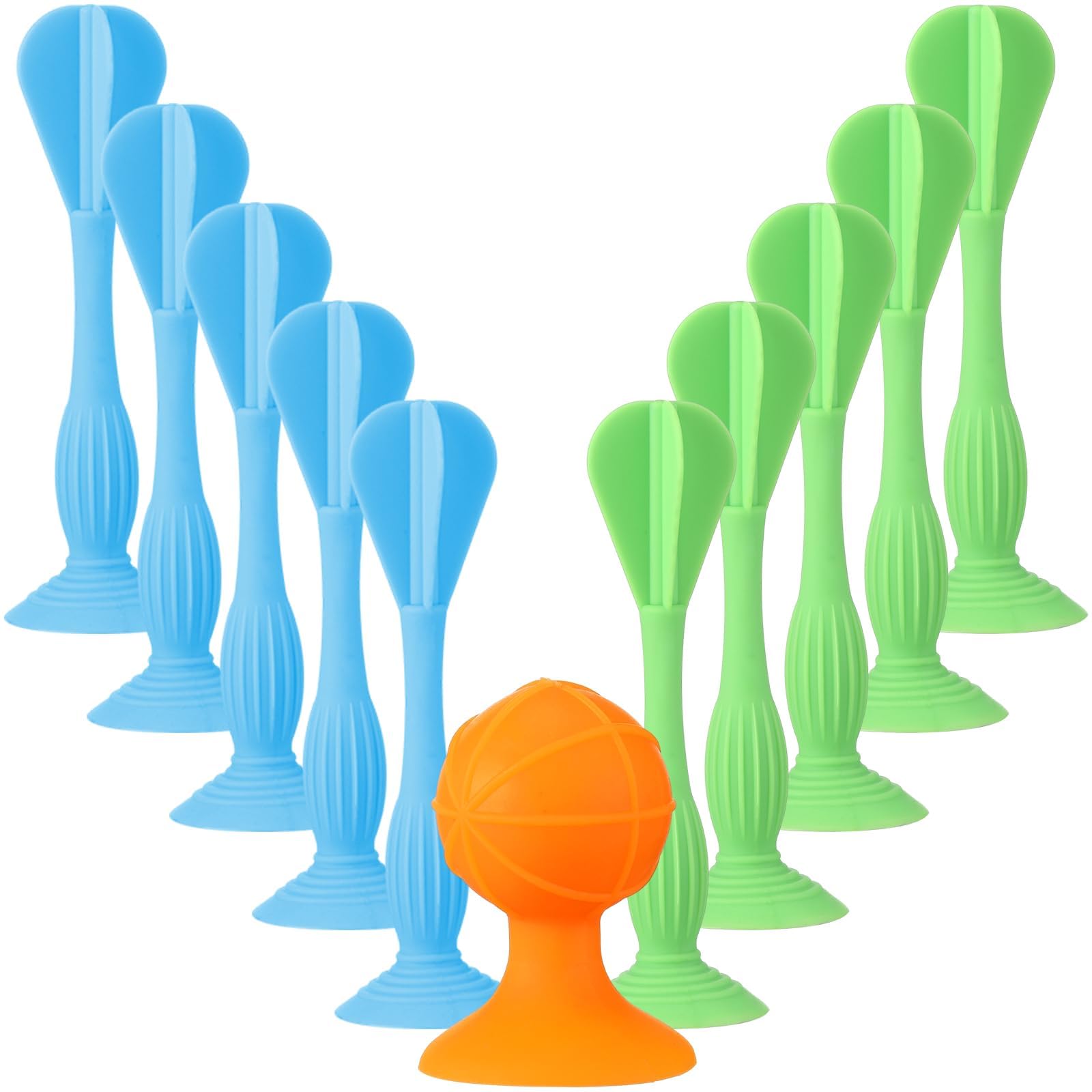 Sponsored Ad – 17PCS 3 Colors Suction Cup Darts Set, Target Sucker Silicone Soft Table Dart Game, Sticky Throwing Kids Safe Family Fun for Adults Indoor Outdoor Sports