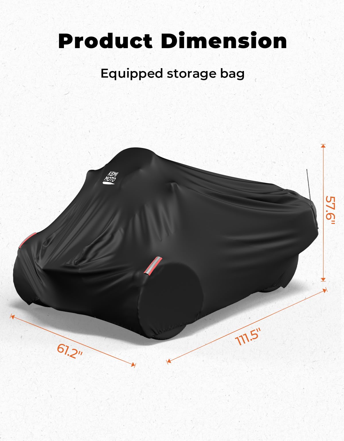 KEMIMOTO Vollständige Abdeckung, kompatibel mit Can-Am Spyder RT/RT Limited 2020–2025, Allwetterschutz, 420D Oxford-Gewebe, staubdicht, wasserabweisend, UV- und Hitzeschutz, kompatibel mit