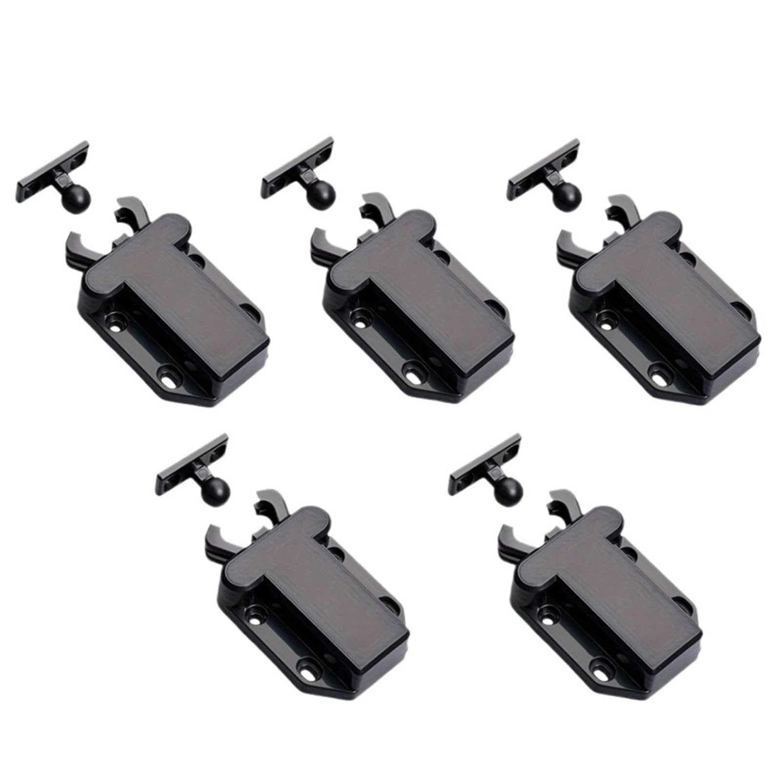 ZUXWUX Cabinet Push Latch Push to Open Cabinet Door Touch Latches Rebound for Cupboard Closet Drawers Wardrobe(5pcs)