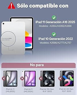 Wireless Keyboard Case with Arabic and English Layout, Rechargeable Bluetooth, Slim Stand Cover,Keyboard Case For (iPad 11th (A16) 11-inch 2025)