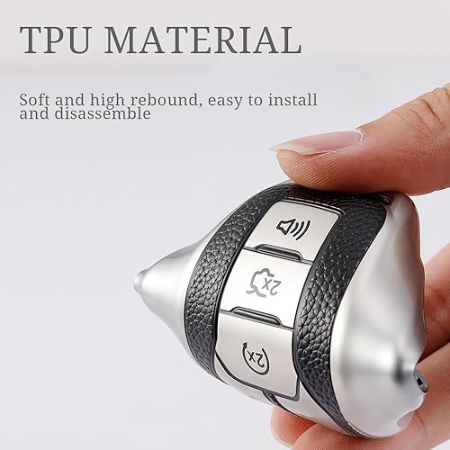 Miniatura 6 de WSAuto Kit de llavero compatible con Ford Bronco Mustang Fusion Raptor F150 F250 Edge Explorer Expedition Lincoln Corsair Nautilus Accesorios Blanco