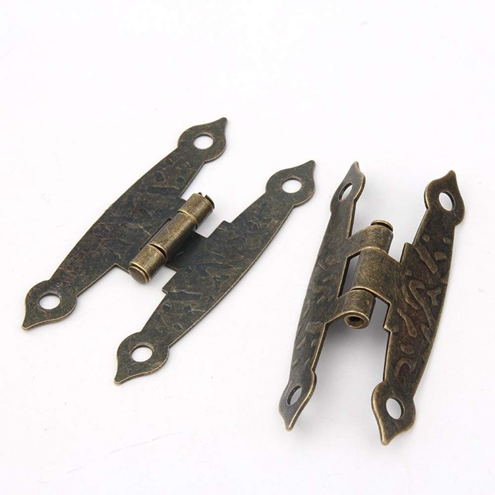 20Pcs Bronze Cabinet Hinges