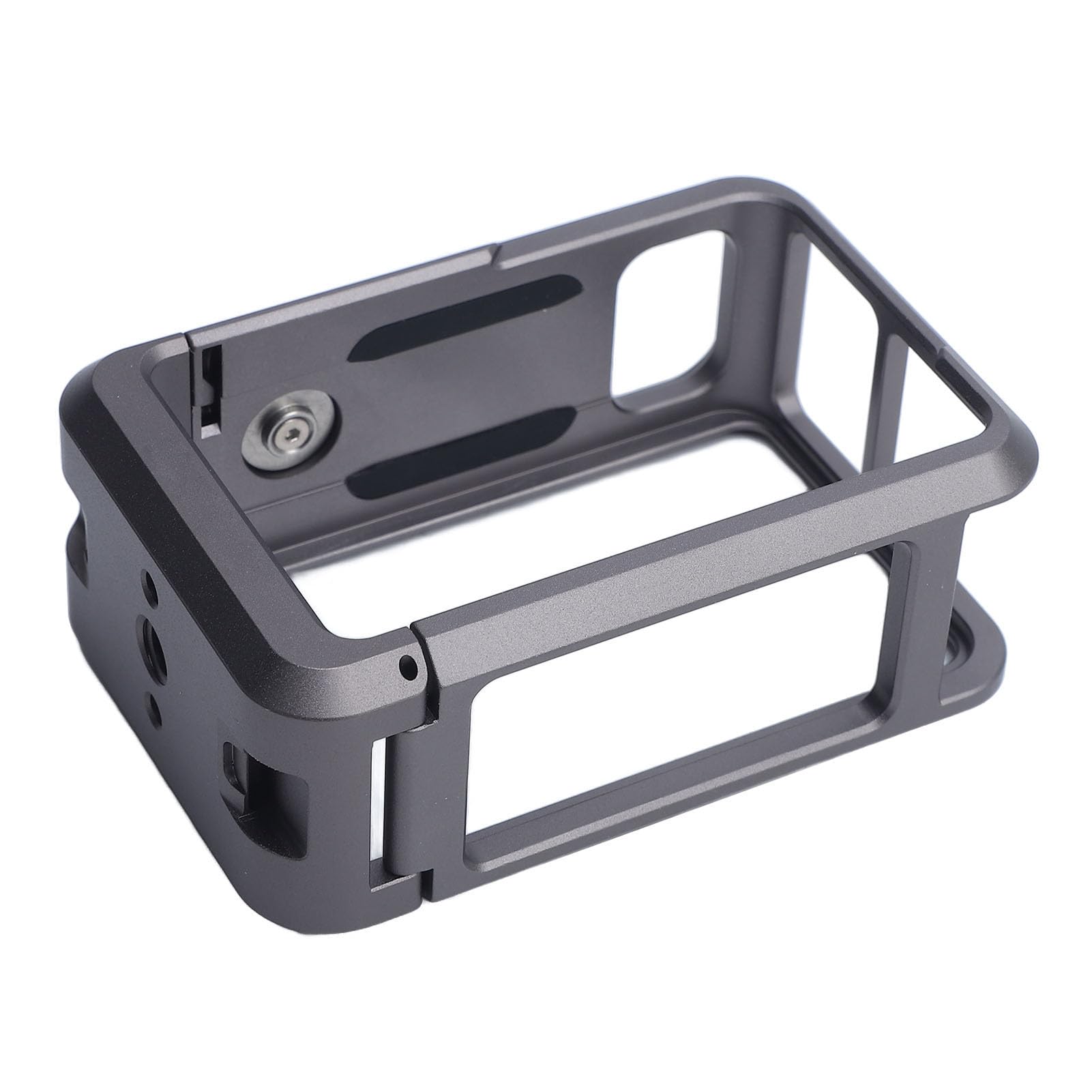 Akozon Gabbia Fotocamera per Action 5 Pro, Action 4 e 3 - Vlogging Protettivo in Lega di Alluminio con Supporto per Slitta Fredda e Foro Filettato da 1/4" per Accessori