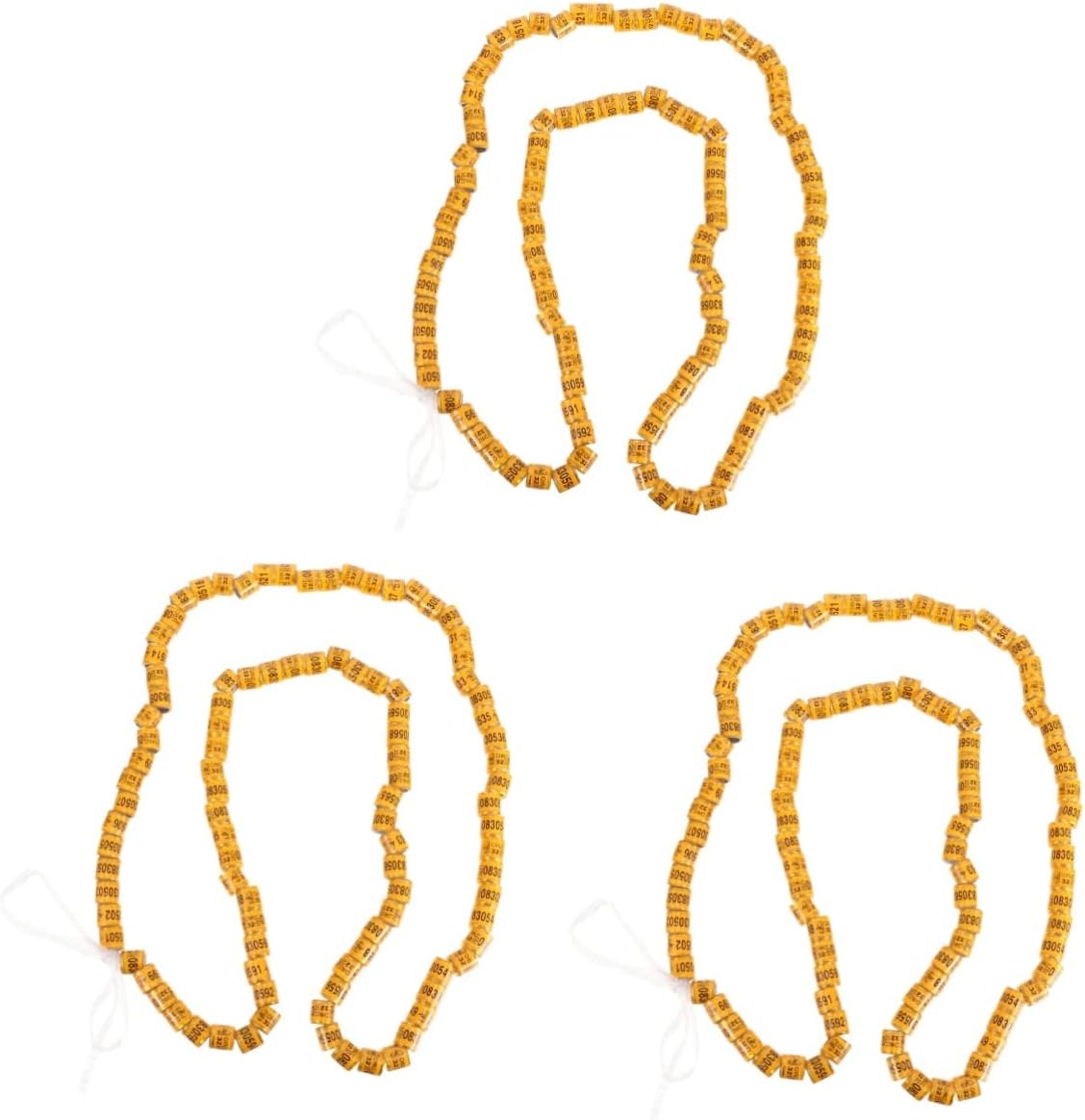 Numbered Bird Leg Rings for Pigeons, Parrots, and Chickens - Reusable Foot Bands for Easy Identification,100pc(3 Packs)