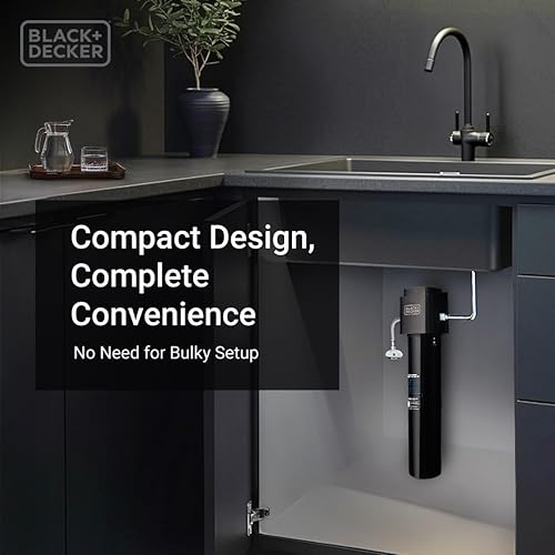 Miniatura 6 de BLACK+DECKER Filtro de agua para debajo del fregadero de 15 pulgadas  Filtración eficiente  16,000 galones  Certificado NSFANSI 372 y 42  Elimina