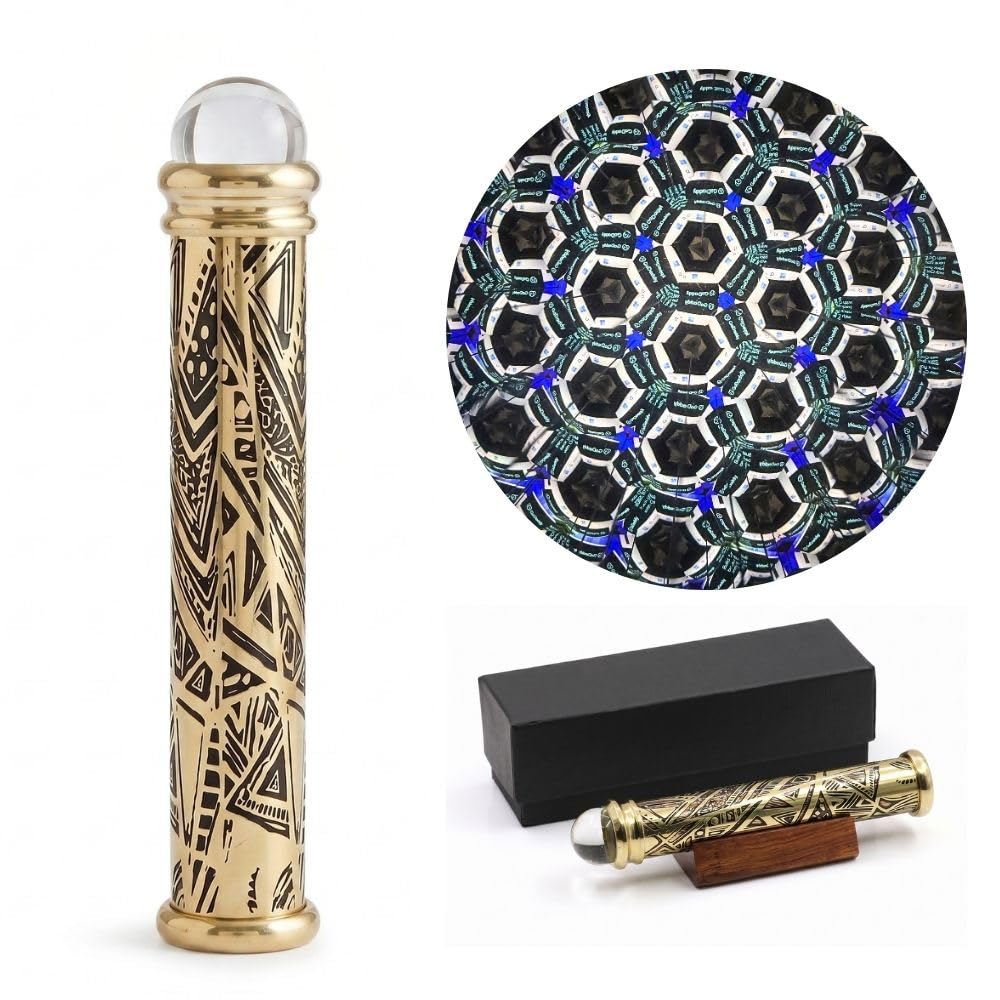 Amazon.com: Brass Teleidoscope with Tribal Art Etched Barrel