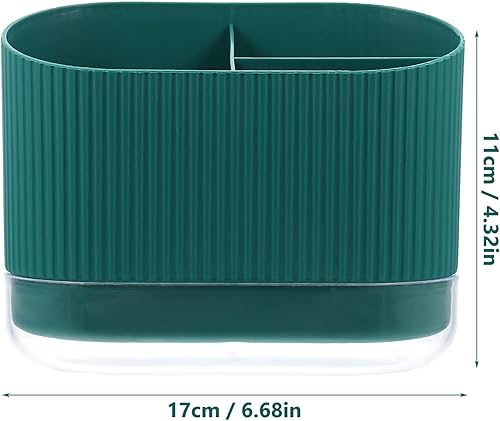 Miniatura 7 de TOPBATHY Utensilios de cocina para escurrir, jaula de palillos, cesta escurridora, 3 cubiertos divididos, utensilios de secado de cubiertos,