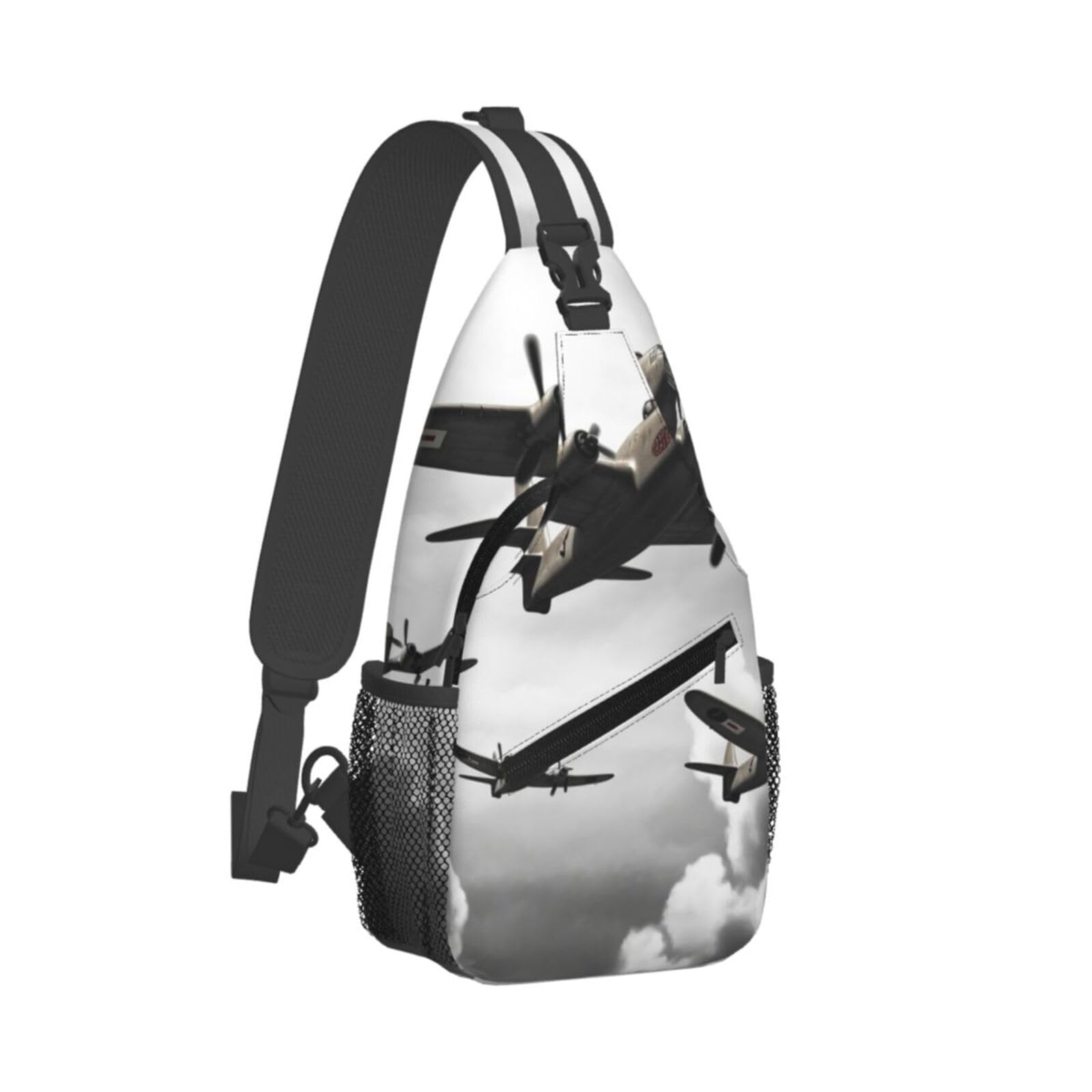 Pmqagnksmq Unisex World War 2 Crossbody Bag For Women Men Wolf Pack Chest Bag Crossbody Sling Bag Adjustable Shoulder Bag, One Size, Sling Backpacks