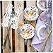 Veemoon 10pcs Lace Sealing Covers for Pudding Bottles Decorative Cloths for Desserts for Weddings Birthdays and Parties Elegant for