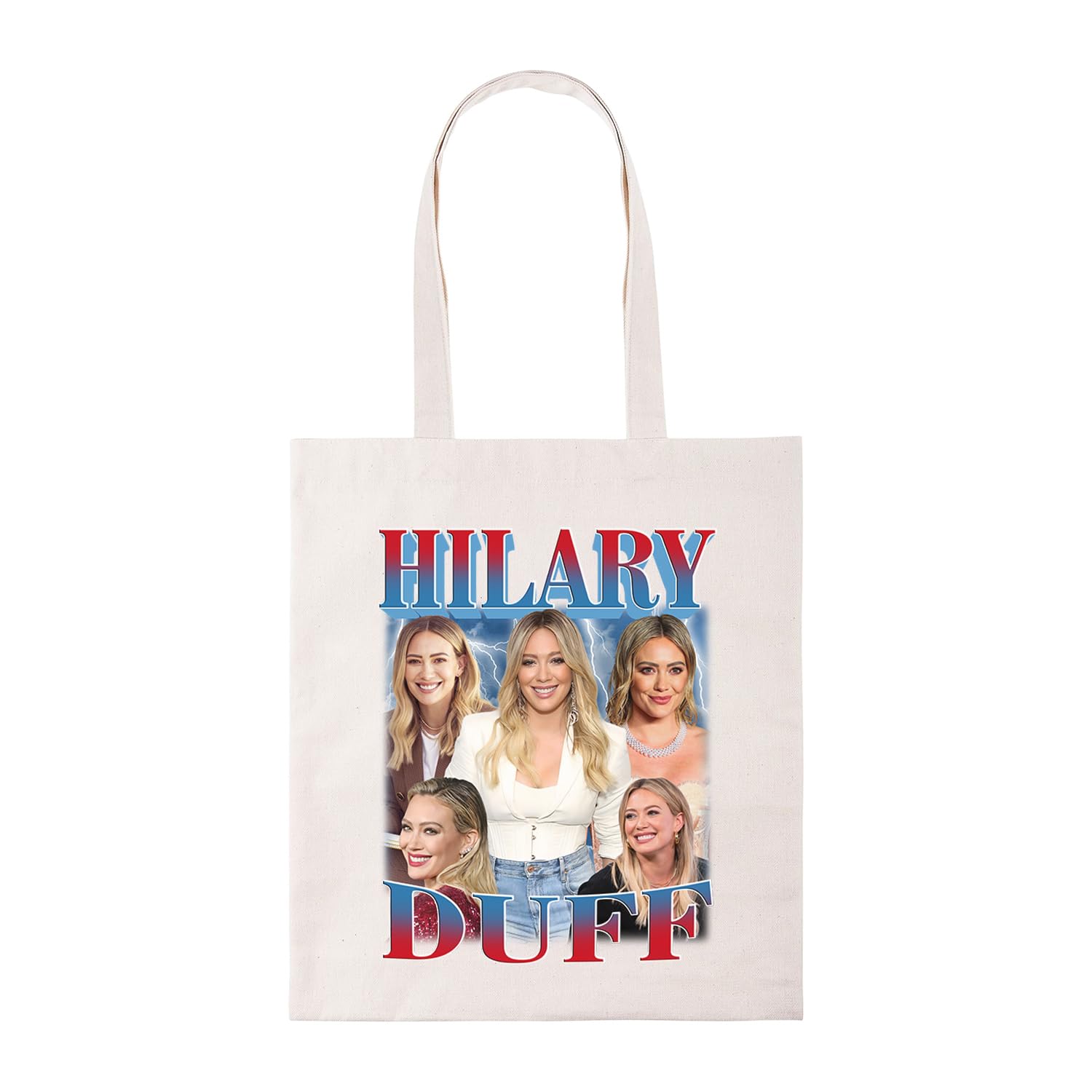 Hilary pop Duff, meme iconic trendy lizzie meme mcguire 2000s 90s retro vintage tote bag cotton shopper shopping bags reusable